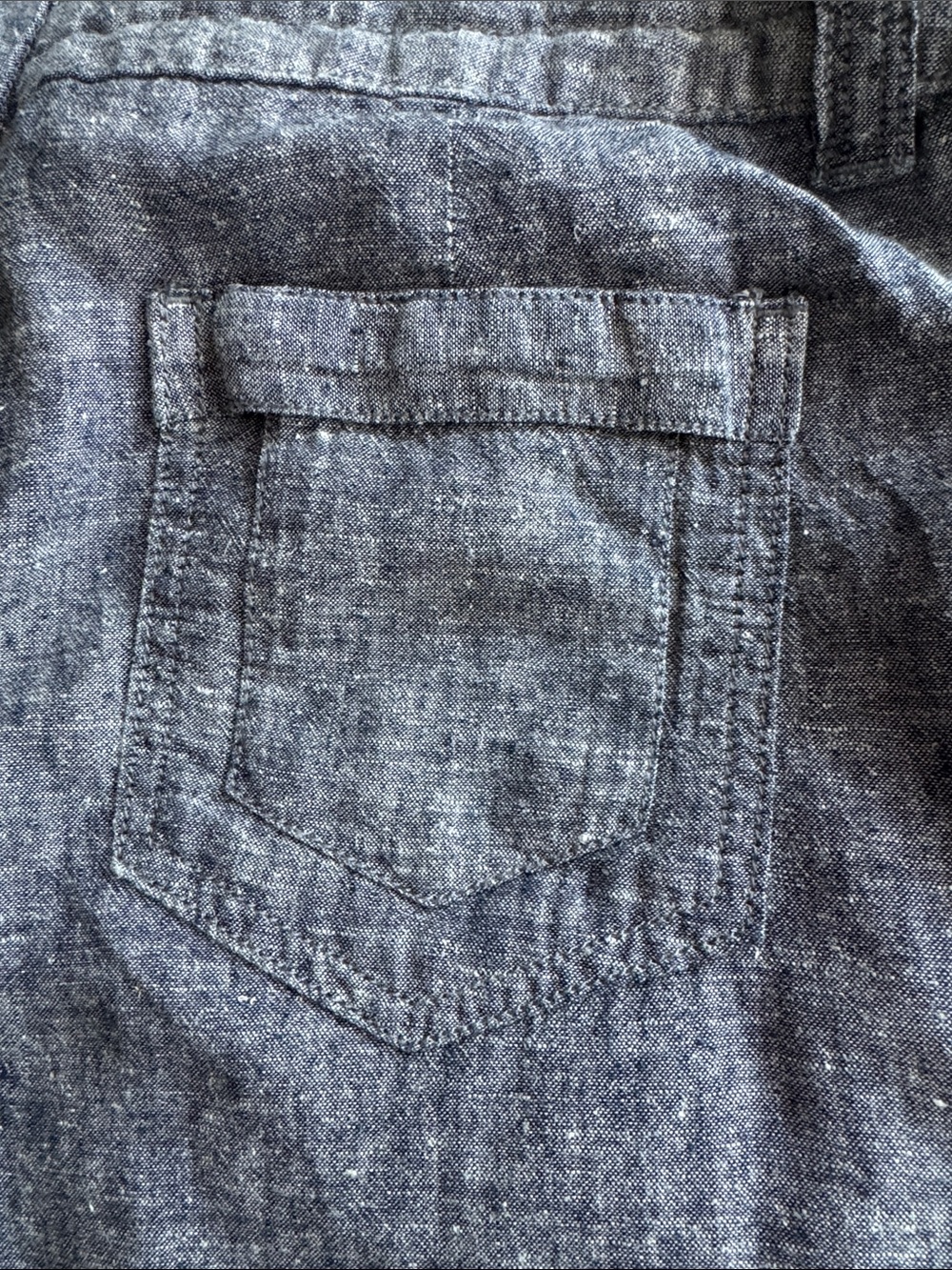 Patagonia Heathered Gray Chambray summer pants - Picture 5 of 7